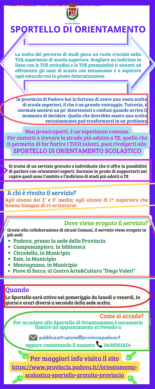 Sportello di Orientamento scolastico 2026/2027