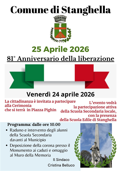 25 Aprile 2026 - Festa della Liberazione