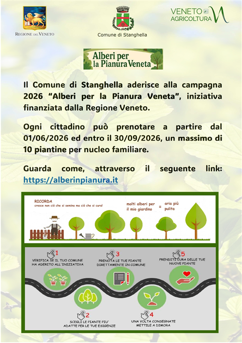 Alberi per la Pianura Veneta -  campagna 2026