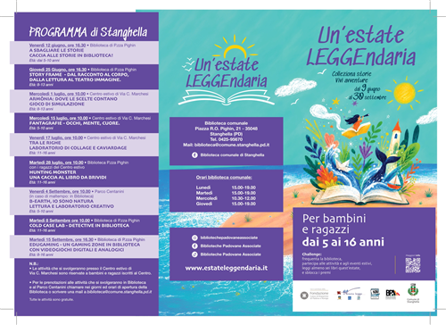 Un'estate LEGGEndaria - progetto di lettura per bambini e ragazzi