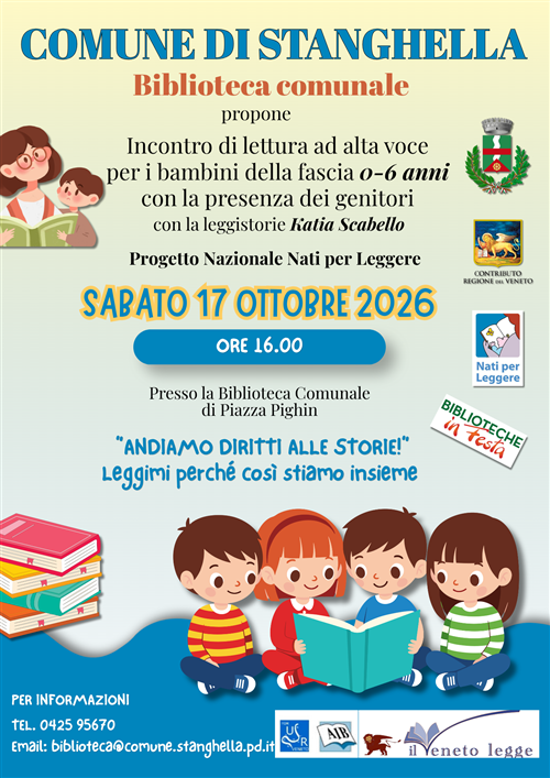 Incontro di lettura per bambini 0-6 anni