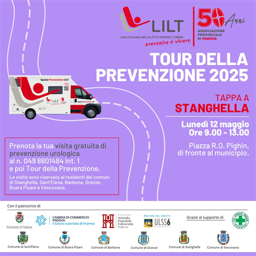 LILT - Tappa "Tour della prevenzione" a Stanghella