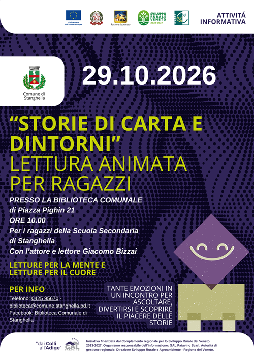 Il progetto -DaicolliallAdige next generation- porta a Stanghella la lettura per ragazzi