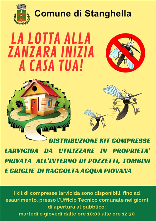 La lotta alla zanzara inizia a casa tua!
