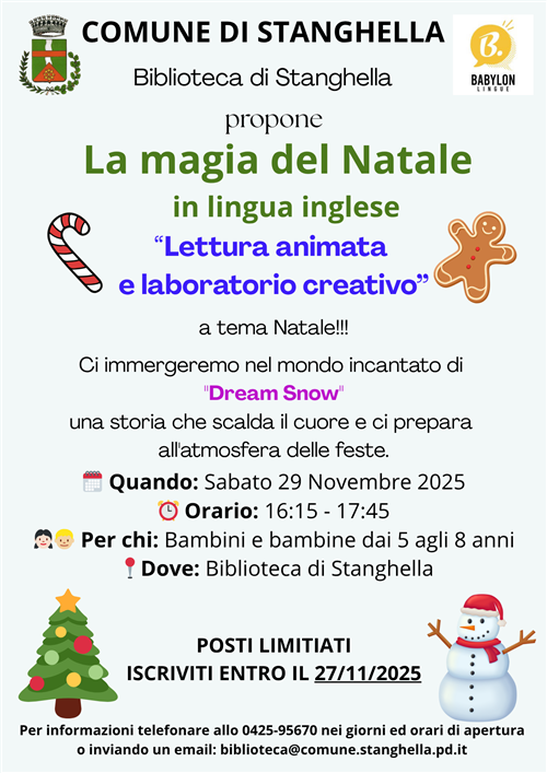 Letture di Natale per bambini  in lingua inglese